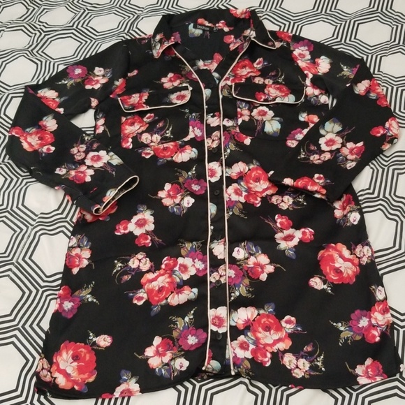 Boohoo Dresses & Skirts - Boohoo Pajama Style Shirt Dress